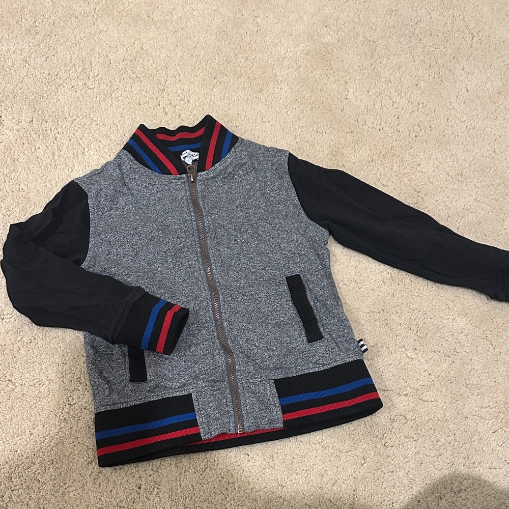 Splendid Kids Gray and Black zip up, size 5